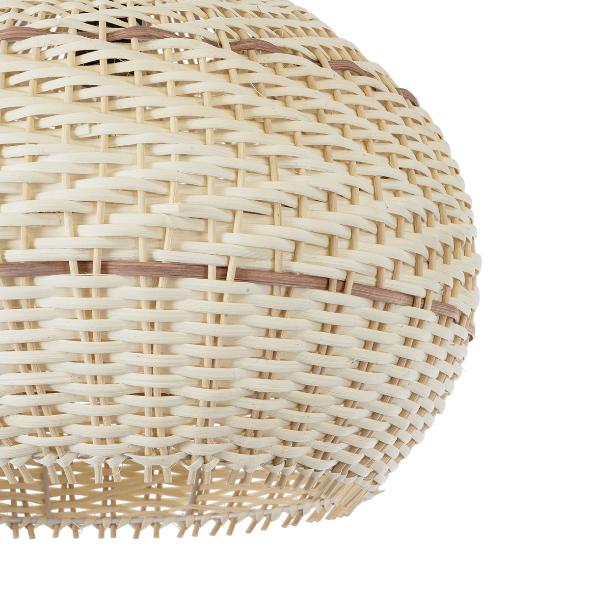 LEDTM® SANTACRUZ 01950 Boho Κρεμαστό Φωτιστικό Οροφής με Ντουί 1 x E27 AC 220-240V IP20 - Μπεζ & Καφέ - Μ40 x Π40 x Υ40cm - Image 9