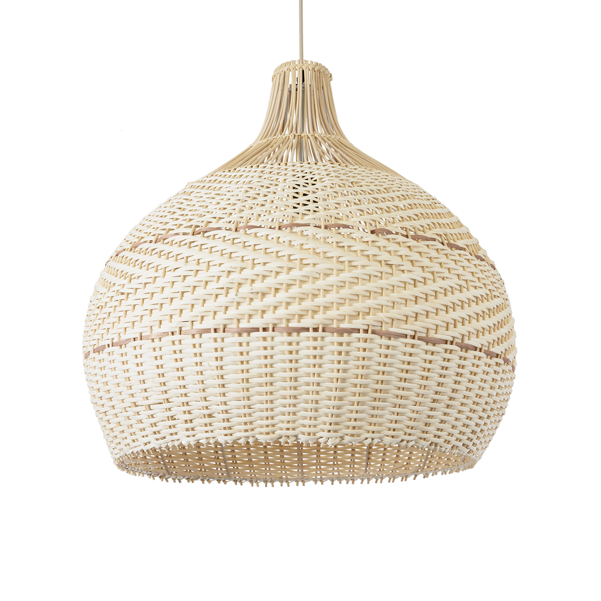 LEDTM® SANTACRUZ 01951 Boho Κρεμαστό Φωτιστικό Οροφής με Ντουί 1 x E27 AC 220-240V IP20 - Μπεζ & Καφέ - Μ60 x Π60 x Υ60cm - Image 2