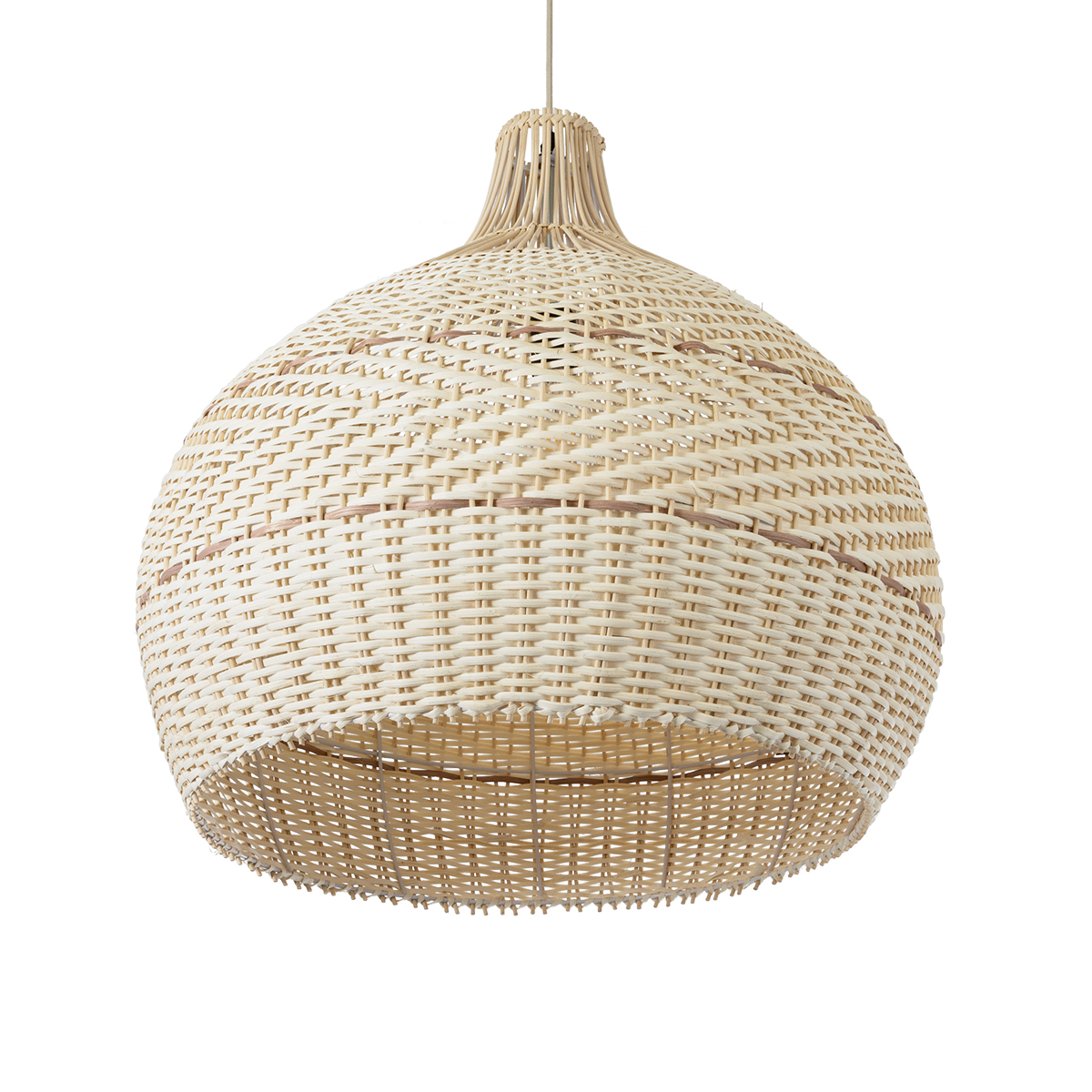 LEDTM® SANTACRUZ 01951 Boho Κρεμαστό Φωτιστικό Οροφής με Ντουί 1 x E27 AC 220-240V IP20 - Μπεζ & Καφέ - Μ60 x Π60 x Υ60cm - Image 6