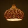 LEDTM® PANAMA 01952 Boho Κρεμαστό Φωτιστικό Οροφής με Ντουί 1 x E27 AC 220-240V IP20 - Μπεζ & Καφέ - Μ40 x Π40 x Υ34cm - Image 3