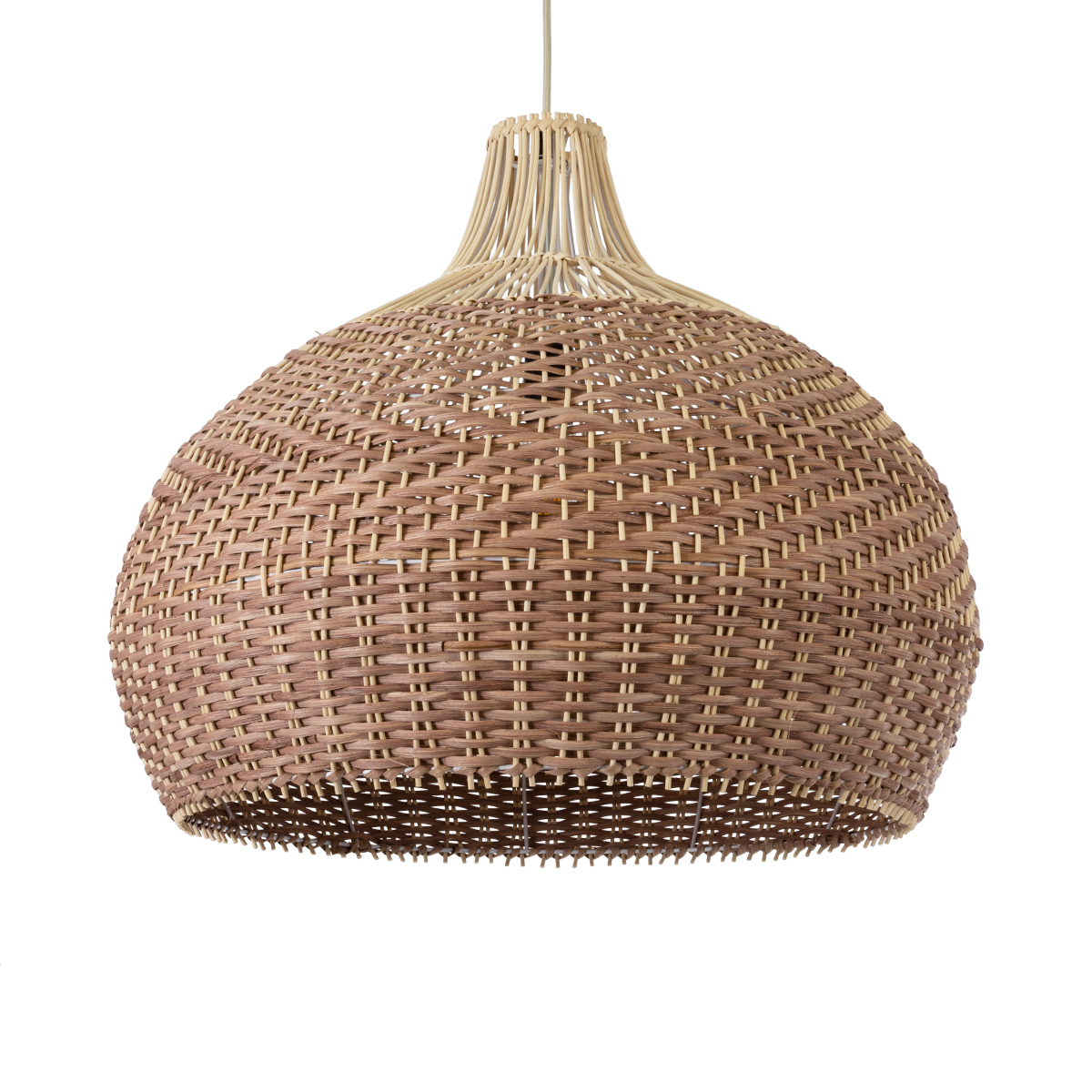 LEDTM® PANAMA 01953 Boho Κρεμαστό Φωτιστικό Οροφής με Ντουί 1 x E27 AC 220-240V IP20 - Μπεζ & Καφέ - Μ60 x Π60 x Υ60cm - Image 2
