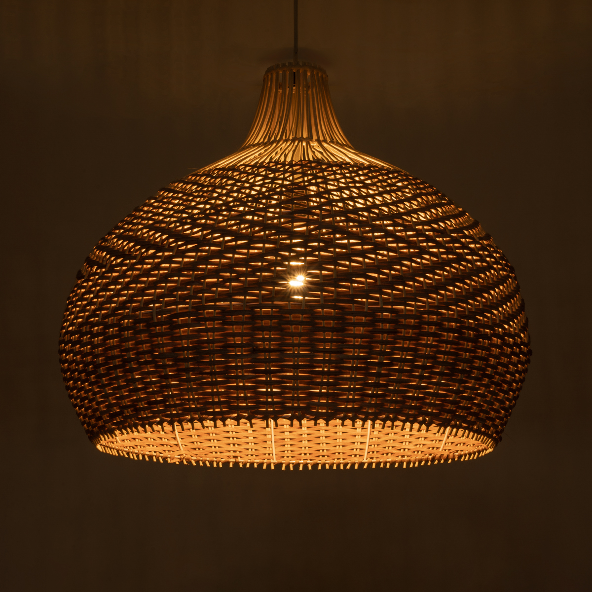 LEDTM® PANAMA 01953 Boho Κρεμαστό Φωτιστικό Οροφής με Ντουί 1 x E27 AC 220-240V IP20 - Μπεζ & Καφέ - Μ60 x Π60 x Υ60cm - Image 3