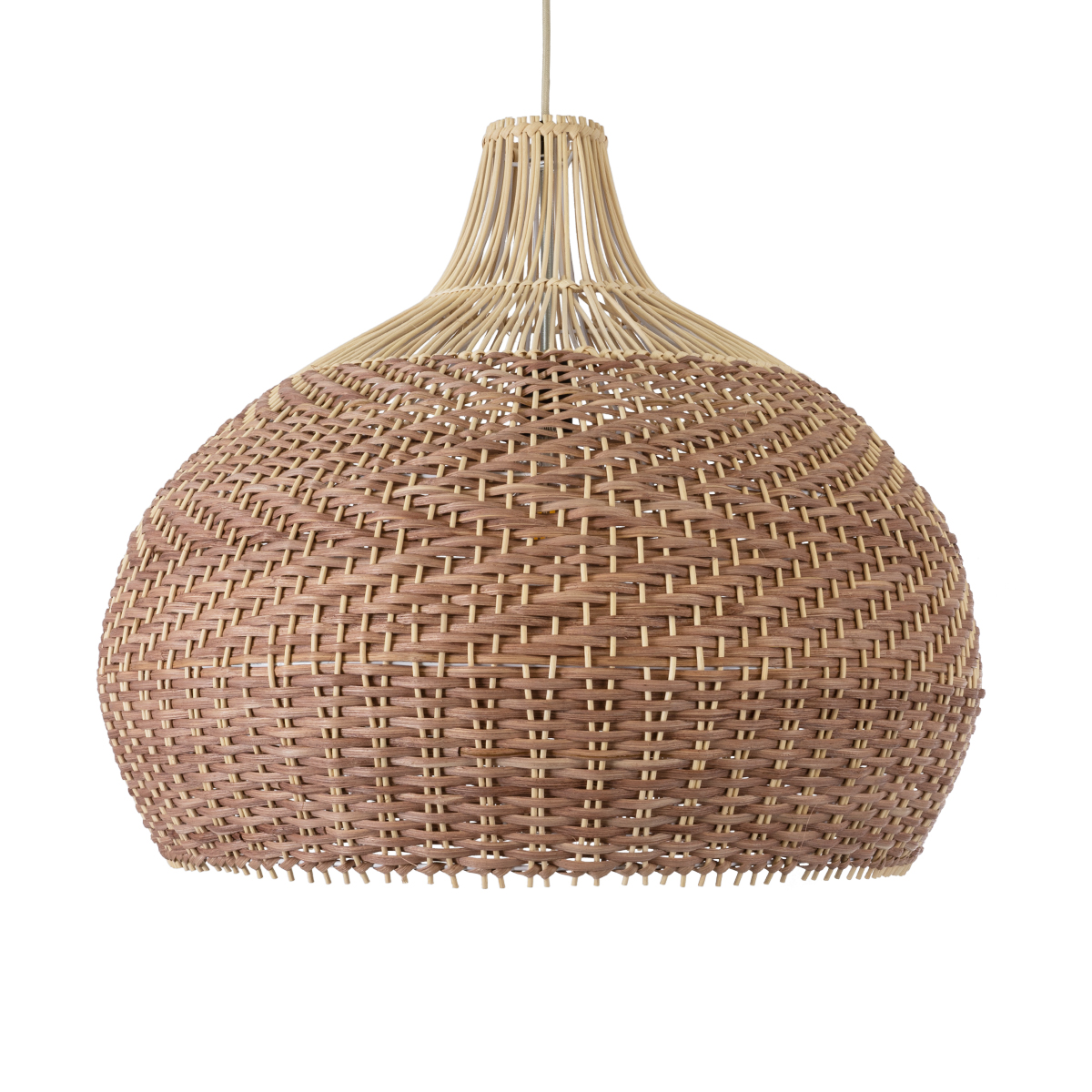 LEDTM® PANAMA 01953 Boho Κρεμαστό Φωτιστικό Οροφής με Ντουί 1 x E27 AC 220-240V IP20 - Μπεζ & Καφέ - Μ60 x Π60 x Υ60cm - Image 5