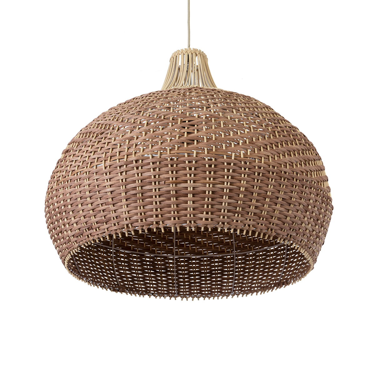 LEDTM® PANAMA 01953 Boho Κρεμαστό Φωτιστικό Οροφής με Ντουί 1 x E27 AC 220-240V IP20 - Μπεζ & Καφέ - Μ60 x Π60 x Υ60cm - Image 6
