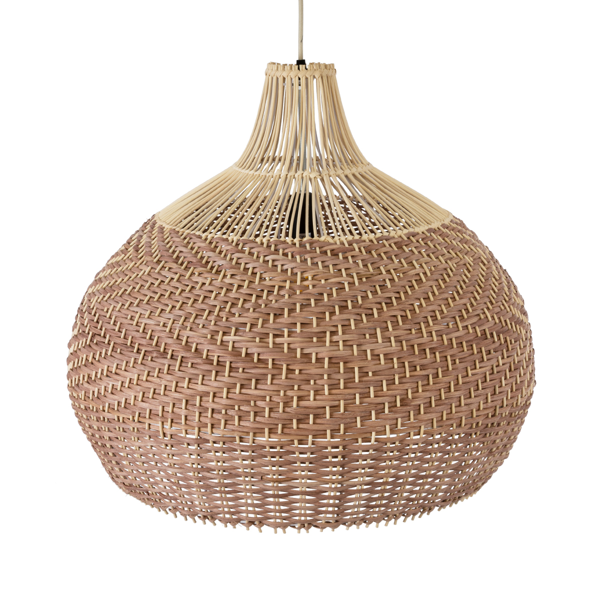 LEDTM® PANAMA 01953 Boho Κρεμαστό Φωτιστικό Οροφής με Ντουί 1 x E27 AC 220-240V IP20 - Μπεζ & Καφέ - Μ60 x Π60 x Υ60cm - Image 7