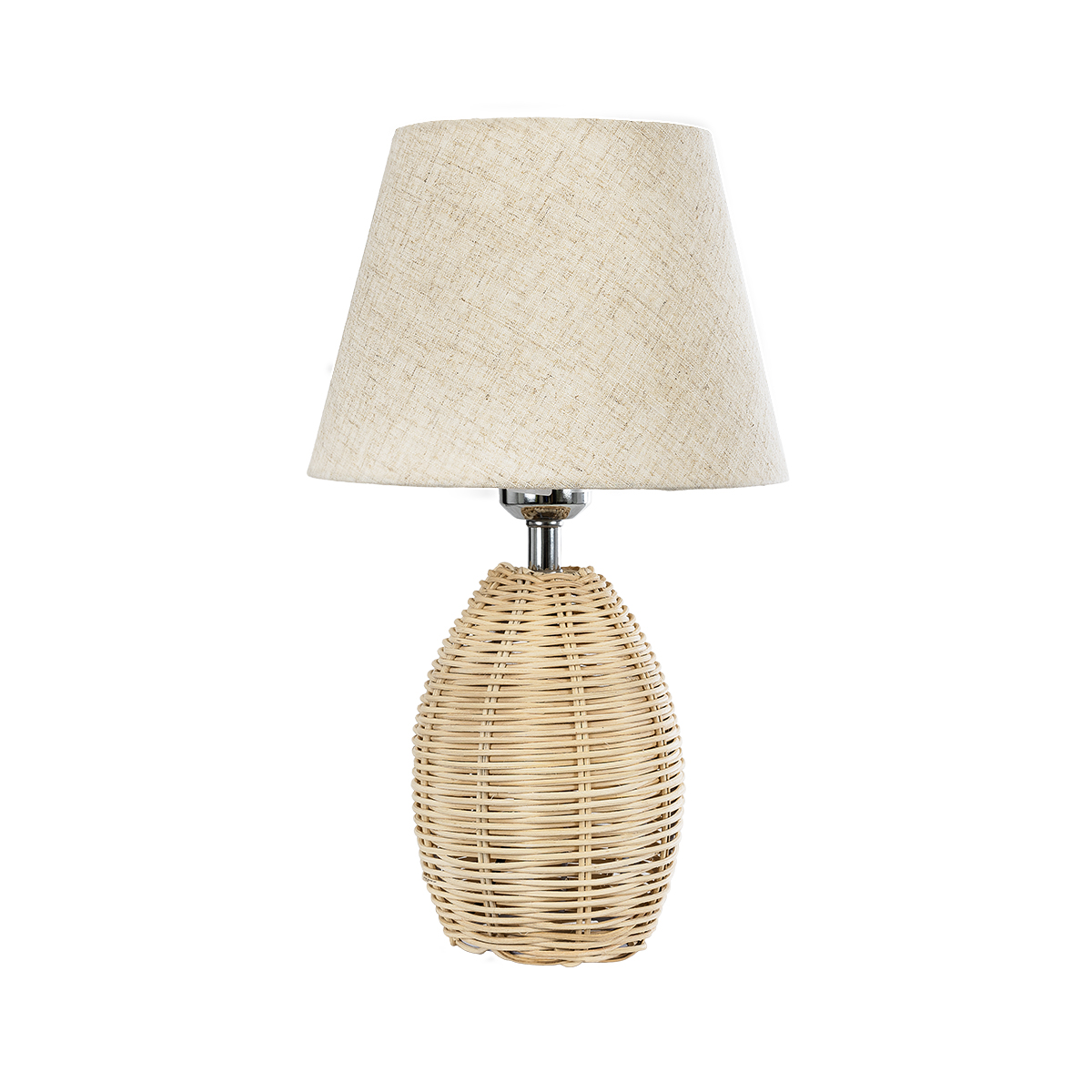 LEDTM® HASUMI 01956 Boho Επιτραπέζιο Φωτιστικό Πορτατίφ με Ντουί 1 x E27 AC 220-240V IP20 - Μπεζ - Μ23 x Π23 x Υ40cm - Image 3