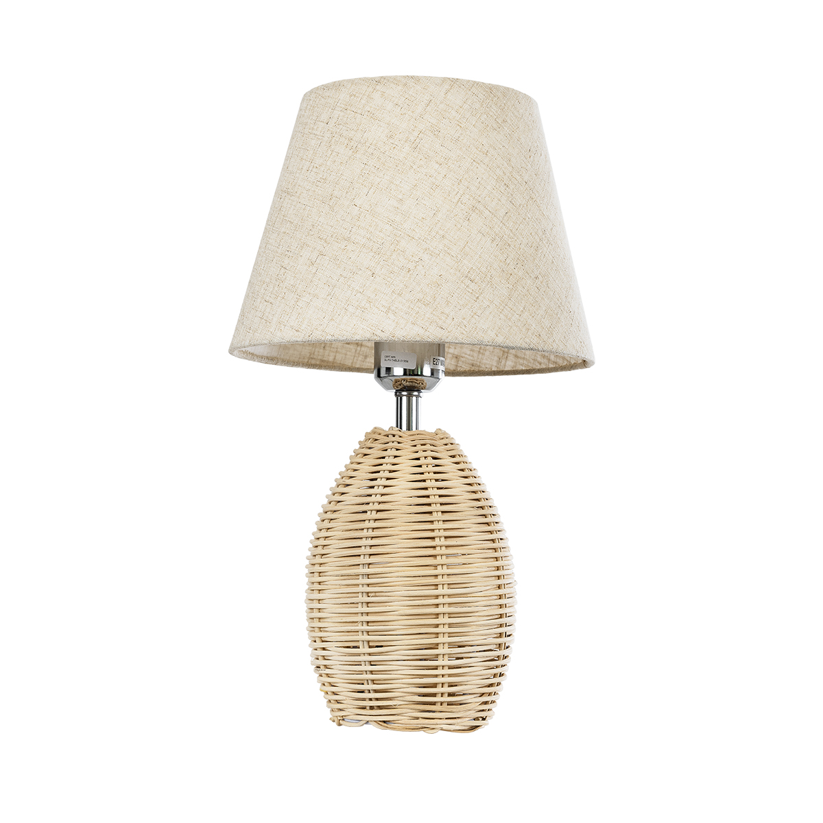 LEDTM® HASUMI 01956 Boho Επιτραπέζιο Φωτιστικό Πορτατίφ με Ντουί 1 x E27 AC 220-240V IP20 - Μπεζ - Μ23 x Π23 x Υ40cm - Image 4