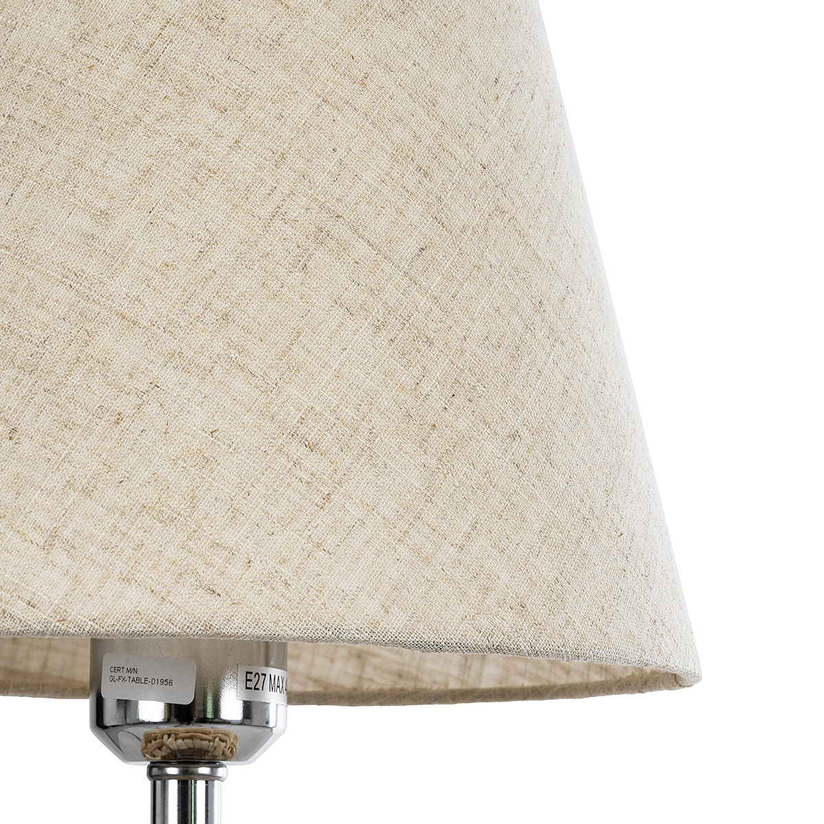 LEDTM® HASUMI 01956 Boho Επιτραπέζιο Φωτιστικό Πορτατίφ με Ντουί 1 x E27 AC 220-240V IP20 - Μπεζ - Μ23 x Π23 x Υ40cm - Image 5