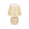 LEDTM® HASUMI 01957 Boho Επιτραπέζιο Φωτιστικό Πορτατίφ με Ντουί 1 x E27 AC 220-240V IP20 - Μπεζ & Λευκό - Μ19 x Π19 x Υ30cm - Image 2