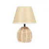 LEDTM® HASUMI 01957 Boho Επιτραπέζιο Φωτιστικό Πορτατίφ με Ντουί 1 x E27 AC 220-240V IP20 - Μπεζ & Λευκό - Μ19 x Π19 x Υ30cm - Image 3