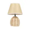 LEDTM® HASUMI 01957 Boho Επιτραπέζιο Φωτιστικό Πορτατίφ με Ντουί 1 x E27 AC 220-240V IP20 - Μπεζ & Λευκό - Μ19 x Π19 x Υ30cm - Image 4