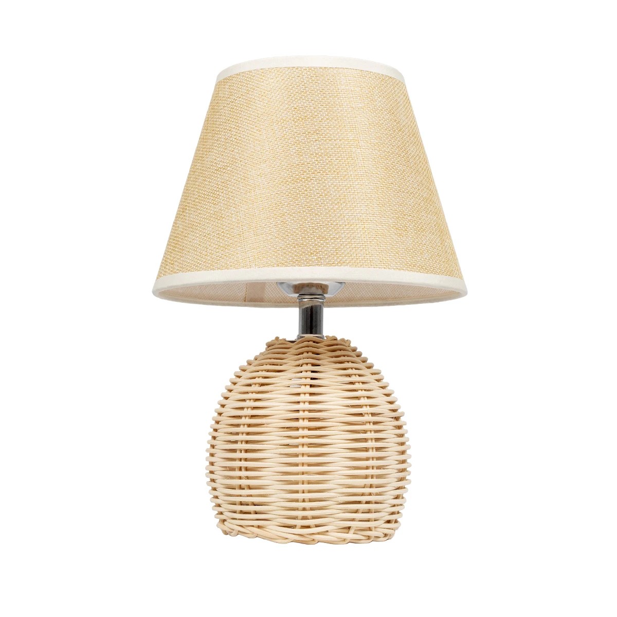 LEDTM® HASUMI 01957 Boho Επιτραπέζιο Φωτιστικό Πορτατίφ με Ντουί 1 x E27 AC 220-240V IP20 - Μπεζ & Λευκό - Μ19 x Π19 x Υ30cm - Image 4