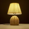LEDTM® HASUMI 01957 Boho Επιτραπέζιο Φωτιστικό Πορτατίφ με Ντουί 1 x E27 AC 220-240V IP20 - Μπεζ & Λευκό - Μ19 x Π19 x Υ30cm - Image 8