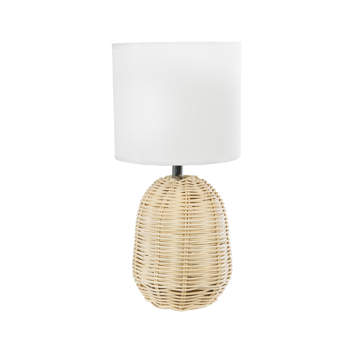 LEDTM® HASUMI 01958 Boho Επιτραπέζιο Φωτιστικό Πορτατίφ με Ντουί 1 x E27 AC 220-240V IP20 - Μπεζ & Λευκό - Μ18 x Π18 x Υ36cm - Image 3