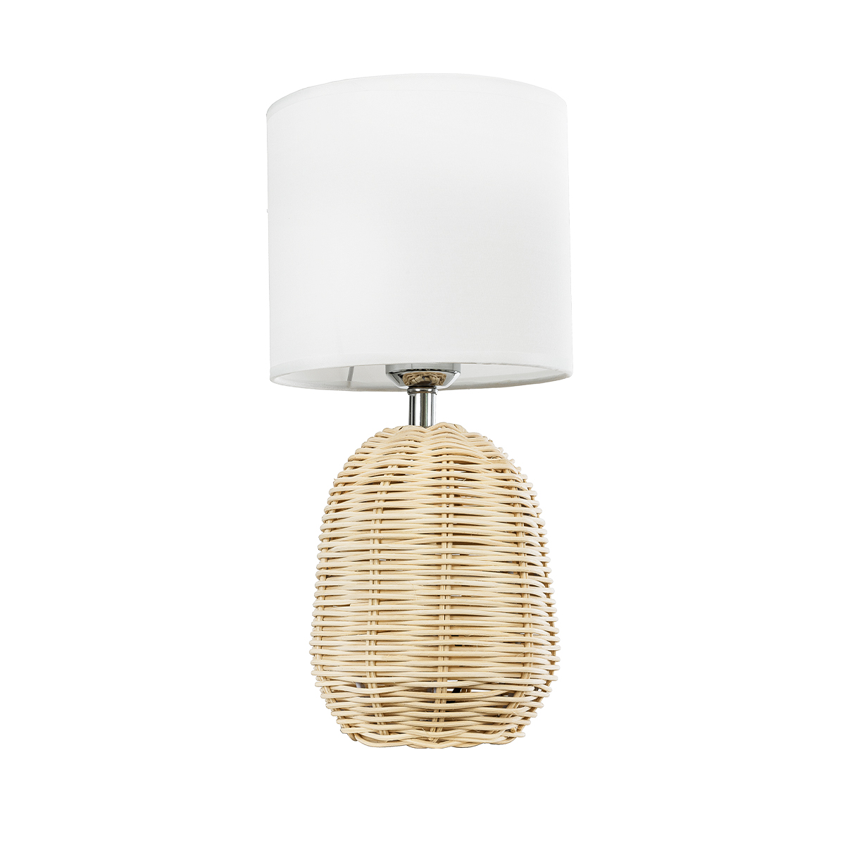 LEDTM® HASUMI 01958 Boho Επιτραπέζιο Φωτιστικό Πορτατίφ με Ντουί 1 x E27 AC 220-240V IP20 - Μπεζ & Λευκό - Μ18 x Π18 x Υ36cm - Image 4