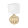 LEDTM® HASUMI 01959 Boho Επιτραπέζιο Φωτιστικό Πορτατίφ με Ντουί 1 x E27 AC 220-240V IP20 - Μπεζ & Λευκό - Μ30 x Π30 x Υ50cm - Image 2
