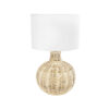 LEDTM® HASUMI 01959 Boho Επιτραπέζιο Φωτιστικό Πορτατίφ με Ντουί 1 x E27 AC 220-240V IP20 - Μπεζ & Λευκό - Μ30 x Π30 x Υ50cm - Image 3