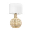 LEDTM® HASUMI 01959 Boho Επιτραπέζιο Φωτιστικό Πορτατίφ με Ντουί 1 x E27 AC 220-240V IP20 - Μπεζ & Λευκό - Μ30 x Π30 x Υ50cm - Image 4