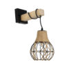 LEDTM® BELLARIVA 01962 Boho Φωτιστικό Τοίχου - Απλίκα με Ντουί 1 x E27 AC 220-240V IP20 - Μπεζ & Μαύρο - Μ10 x Π26 x Υ40cm - Image 2