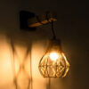 LEDTM® BELLARIVA 01962 Boho Φωτιστικό Τοίχου - Απλίκα με Ντουί 1 x E27 AC 220-240V IP20 - Μπεζ & Μαύρο - Μ10 x Π26 x Υ40cm - Image 3