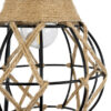 LEDTM® BELLARIVA 01962 Boho Φωτιστικό Τοίχου - Απλίκα με Ντουί 1 x E27 AC 220-240V IP20 - Μπεζ & Μαύρο - Μ10 x Π26 x Υ40cm - Image 7