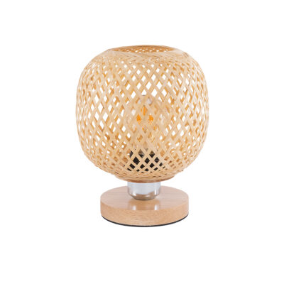 Alternative view of LEDTM® KERRY 01981 Boho Επιτραπέζιο Φωτιστικό Πορτατίφ με Ντουί 1 x E27 AC 220-240V IP20 - Μπεζ - Μ18 x Π18 x Υ25cm