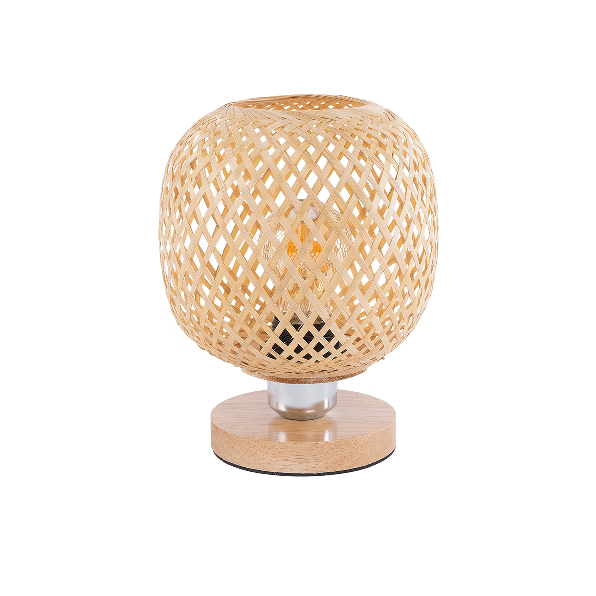 LEDTM® KERRY 01981 Boho Επιτραπέζιο Φωτιστικό Πορτατίφ με Ντουί 1 x E27 AC 220-240V IP20 - Μπεζ - Μ18 x Π18 x Υ25cm - Image 2