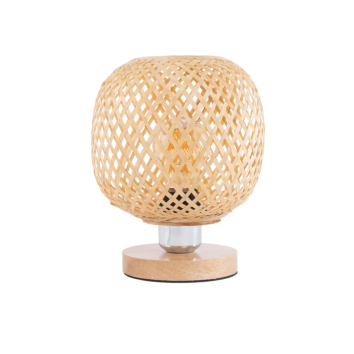 LEDTM® KERRY 01981 Boho Επιτραπέζιο Φωτιστικό Πορτατίφ με Ντουί 1 x E27 AC 220-240V IP20 - Μπεζ - Μ18 x Π18 x Υ25cm - Image 3