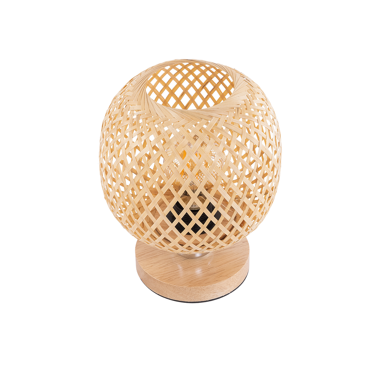 LEDTM® KERRY 01981 Boho Επιτραπέζιο Φωτιστικό Πορτατίφ με Ντουί 1 x E27 AC 220-240V IP20 - Μπεζ - Μ18 x Π18 x Υ25cm - Image 4