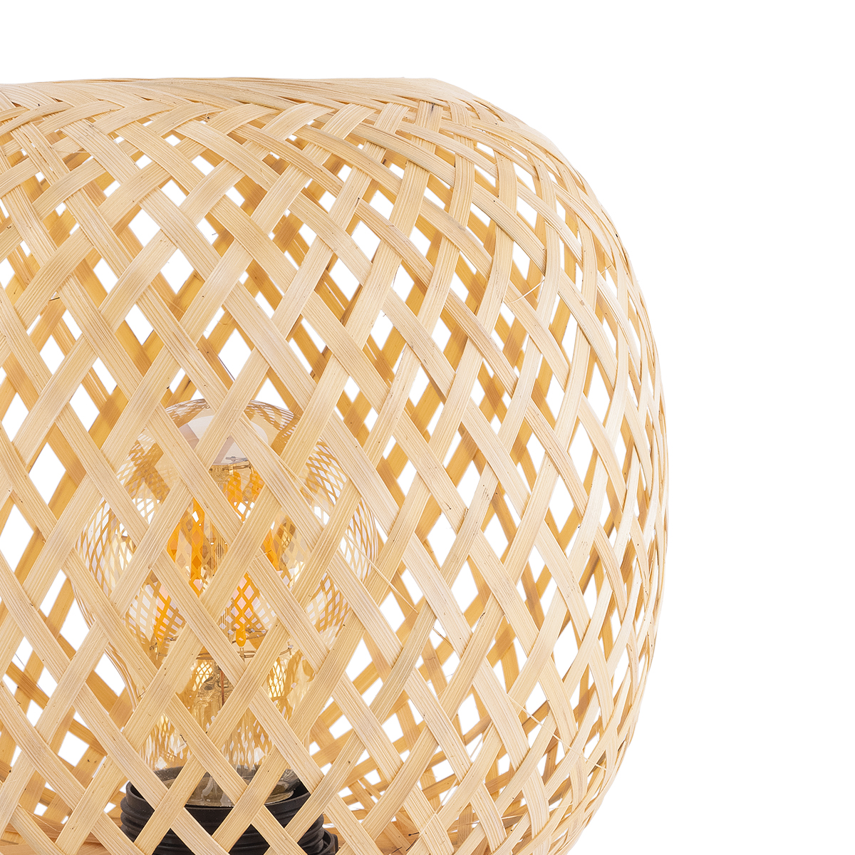 LEDTM® KERRY 01981 Boho Επιτραπέζιο Φωτιστικό Πορτατίφ με Ντουί 1 x E27 AC 220-240V IP20 - Μπεζ - Μ18 x Π18 x Υ25cm - Image 5