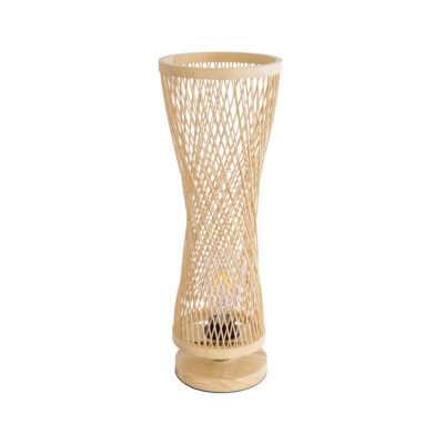 Alternative view of LEDTM® ROWAN 01994 Boho Επιτραπέζιο Φωτιστικό Πορτατίφ με Ντουί 1 x E27 AC 220-240V IP20 - Μπεζ - Μ17 x Π17 x Υ42cm