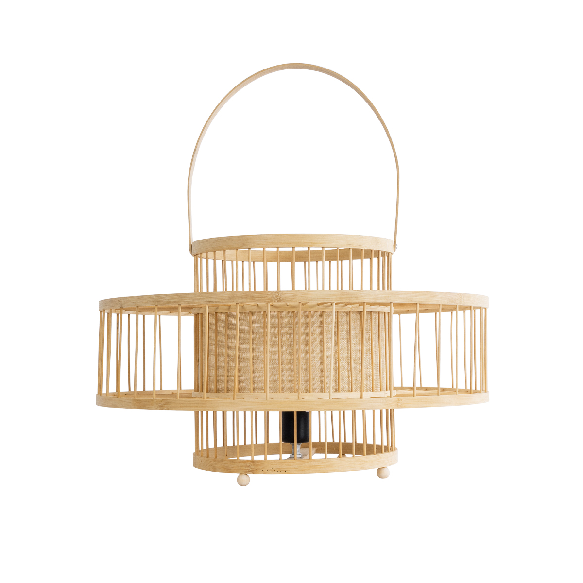 LEDTM® SORENIA 02003 Boho Επιδαπέδιο Φωτιστικό με Ντουί 1 x E27 AC 220-240V IP20 - Μπεζ - Μ48 x Π48 x Υ27cm - Image 4