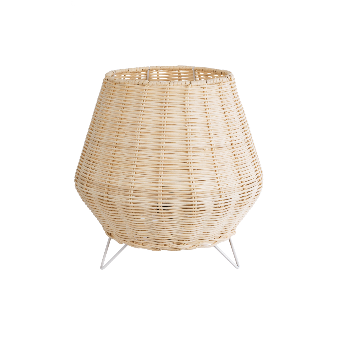 LEDTM® BOLSON 02010 Boho Επιδαπέδιο Φωτιστικό με Ντουί 1 x E27 AC 220-240V IP20 - Μπεζ & Λευκό - Μ30 x Π30 x Υ30cm - Image 2