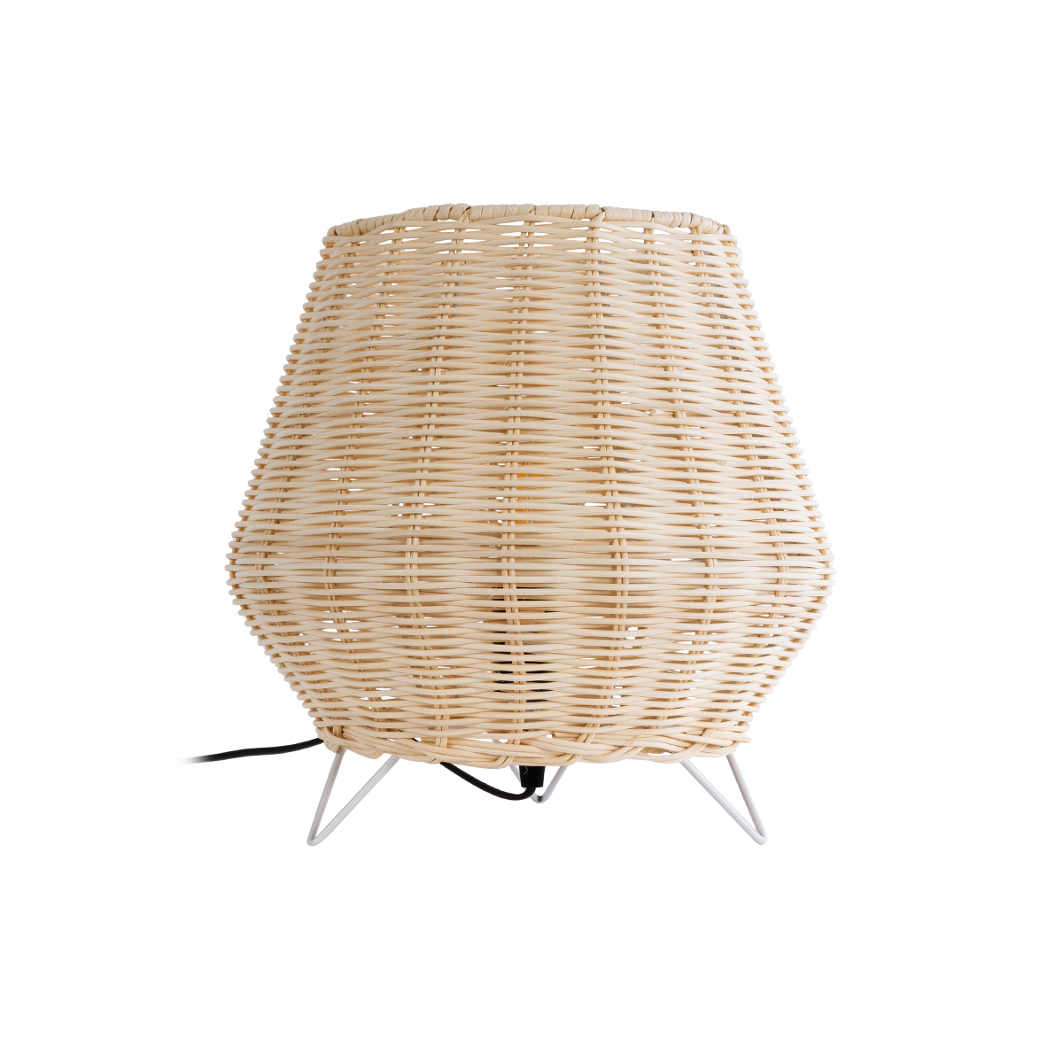 LEDTM® BOLSON 02010 Boho Επιδαπέδιο Φωτιστικό με Ντουί 1 x E27 AC 220-240V IP20 - Μπεζ & Λευκό - Μ30 x Π30 x Υ30cm - Image 4