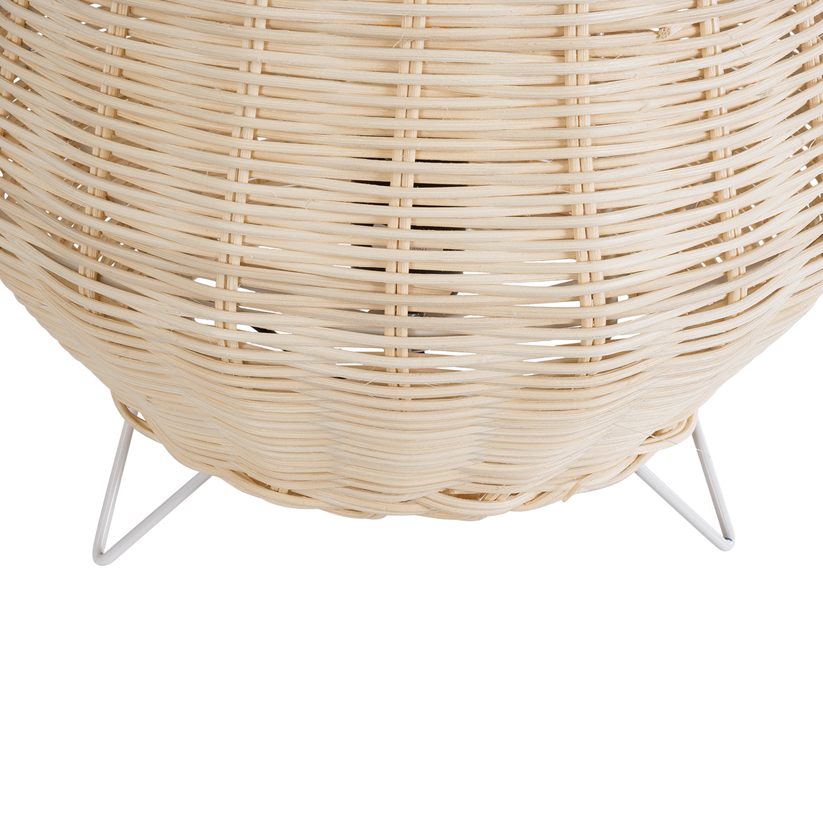 LEDTM® BOLSON 02010 Boho Επιδαπέδιο Φωτιστικό με Ντουί 1 x E27 AC 220-240V IP20 - Μπεζ & Λευκό - Μ30 x Π30 x Υ30cm - Image 7