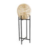LEDTM® NERINA 02015 Boho Επιδαπέδιο Φωτιστικό με Ντουί 1 x E27 AC 220-240V IP20 - Μαύρο & Μπεζ - Μ40 x Π40 x Υ115cm - Image 3