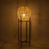 LEDTM® NERINA 02015 Boho Επιδαπέδιο Φωτιστικό με Ντουί 1 x E27 AC 220-240V IP20 - Μαύρο & Μπεζ - Μ40 x Π40 x Υ115cm - Image 9