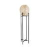 LEDTM® NERINA 02016 Boho Επιδαπέδιο Φωτιστικό με Ντουί 1 x E27 AC 220-240V IP20 - Μαύρο & Μπεζ - Μ40 x Π40 x Υ160cm - Image 2