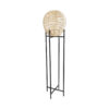LEDTM® NERINA 02016 Boho Επιδαπέδιο Φωτιστικό με Ντουί 1 x E27 AC 220-240V IP20 - Μαύρο & Μπεζ - Μ40 x Π40 x Υ160cm - Image 3