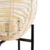 LEDTM® NERINA 02016 Boho Επιδαπέδιο Φωτιστικό με Ντουί 1 x E27 AC 220-240V IP20 - Μαύρο & Μπεζ - Μ40 x Π40 x Υ160cm - Image 5