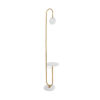 LEDTM® CORDELIA 02025 Μοντέρνο Επιδαπέδιο Φωτιστικό με Ντουί 1 x E27 AC 220-240V IP20 - Χρυσό & Λευκό - Μ30 x Π38 x Υ180cm - Image 2