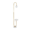 LEDTM® CORDELIA 02025 Μοντέρνο Επιδαπέδιο Φωτιστικό με Ντουί 1 x E27 AC 220-240V IP20 - Χρυσό & Λευκό - Μ30 x Π38 x Υ180cm - Image 4