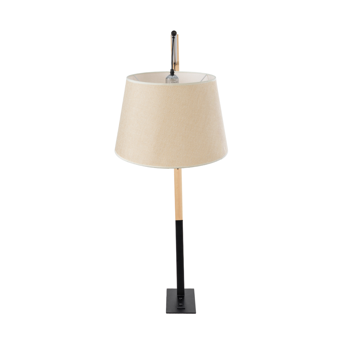 LEDTM® KELSIE 02030 Μοντέρνο Επιδαπέδιο Φωτιστικό με Ντουί 1 x E27 AC 220-240V IP20 - Μαύρο & Μπεζ - Μ40 x Π125 x Υ140cm - Image 6
