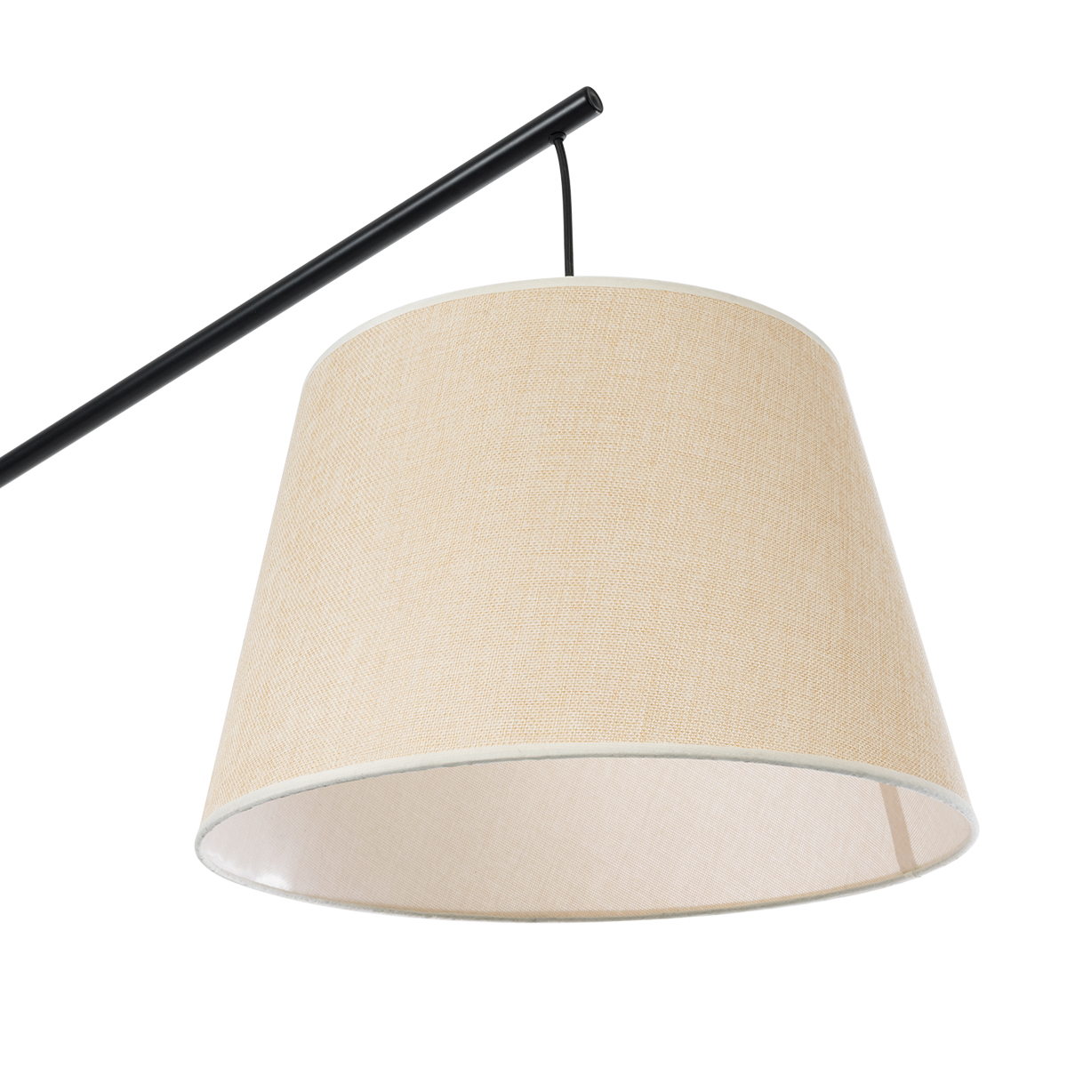 LEDTM® KELSIE 02030 Μοντέρνο Επιδαπέδιο Φωτιστικό με Ντουί 1 x E27 AC 220-240V IP20 - Μαύρο & Μπεζ - Μ40 x Π125 x Υ140cm - Image 7