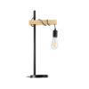 LEDTM® MINDELO 02032 Μοντέρνο Επιτραπέζιο Φωτιστικό Πορτατίφ με Ντουί 1 x E27 AC 220-240V IP20 - Μαύρο & Μπεζ - Μ25 x Π15 x Υ60cm - Image 5