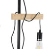 LEDTM® MINDELO 02034 Μοντέρνο Επιδαπέδιο Φωτιστικό με Ντουί 2 x E27 AC 220-240V IP20 - Μαύρο & Μπεζ - Μ40 x Π24 x Υ175cm - Image 8