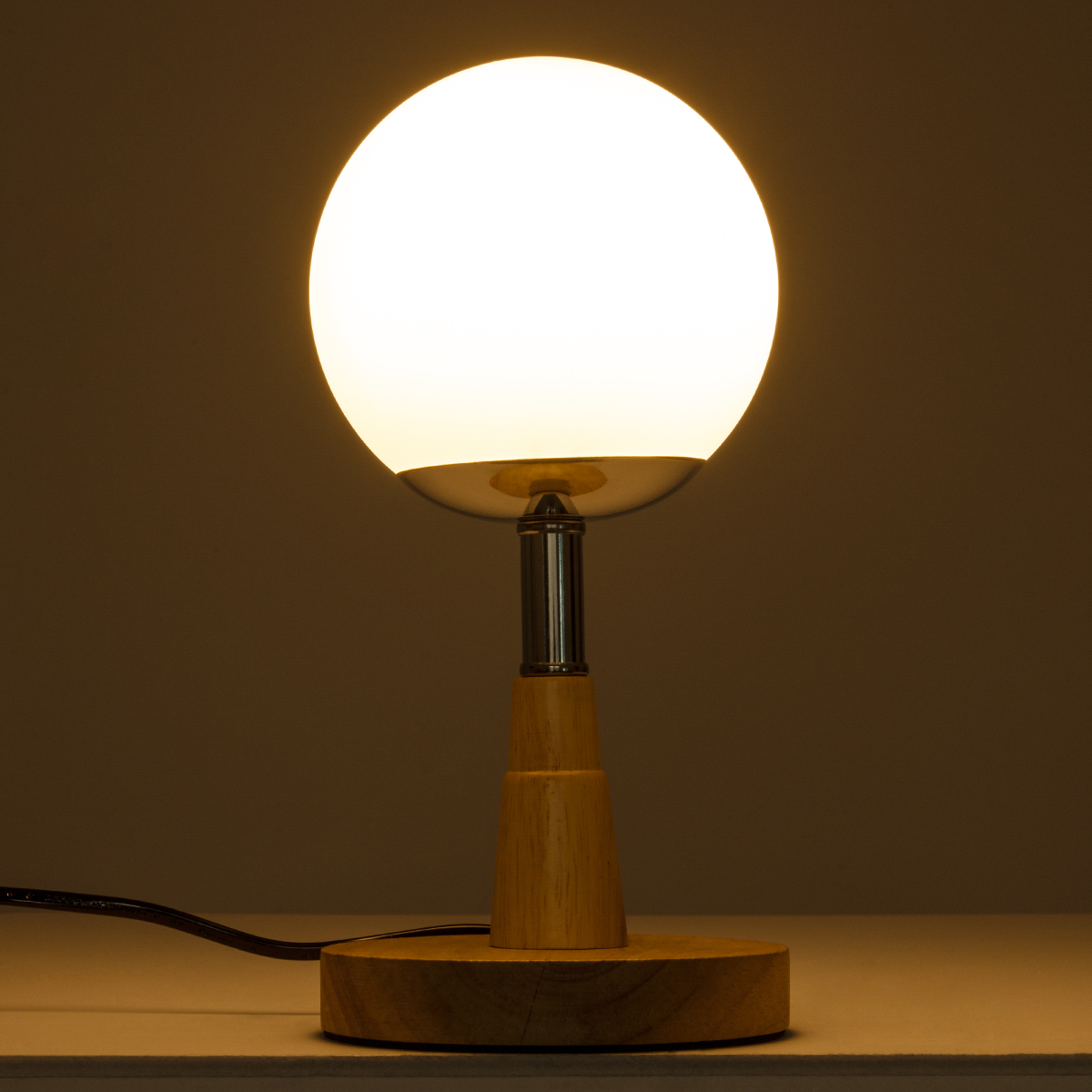 LEDTM® COVE 02036 Μοντέρνο Επιτραπέζιο Φωτιστικό Πορτατίφ με Ντουί 1 x E27 AC 220-240V IP20 - Μπεζ & Λευκό - Μ12 x Π12 x Υ25cm - Image 8