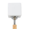 LEDTM® COVE 02037 Μοντέρνο Επιτραπέζιο Φωτιστικό Πορτατίφ με Ντουί 1 x E27 AC 220-240V IP20 - Μπεζ & Λευκό - Μ12 x Π12 x Υ25cm - Image 5