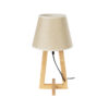 LEDTM® TAKIKO 02042 Μοντέρνο Επιτραπέζιο Φωτιστικό Πορτατίφ με Ντουί 1 x E27 AC 220-240V IP20 - Μπεζ - Μ25 x Π25 x Υ48cm - Image 2