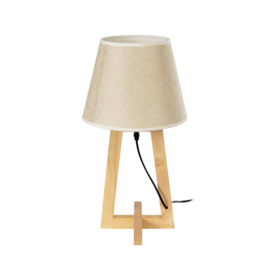 Alternative view of LEDTM® TAKIKO 02042 Μοντέρνο Επιτραπέζιο Φωτιστικό Πορτατίφ με Ντουί 1 x E27 AC 220-240V IP20 - Μπεζ - Μ25 x Π25 x Υ48cm
